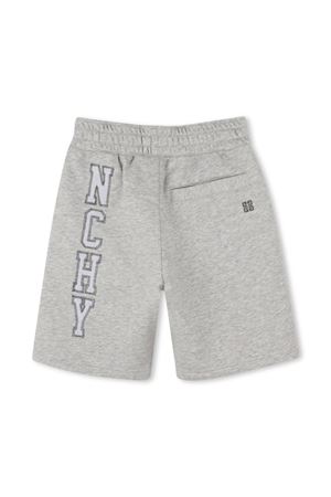 Grey cotton blend shorts GIVENCHY KIDS | H30714A01